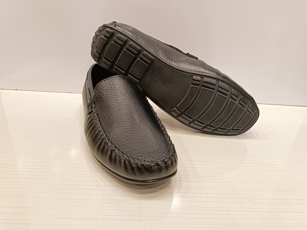 کفش کالج چرم مدل فانتوف مشکی